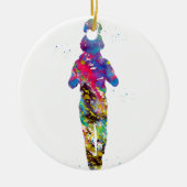 Décoration En Céramique Père avec fille (Devant)