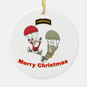 Décoration En Céramique Père Noël aéroporté II