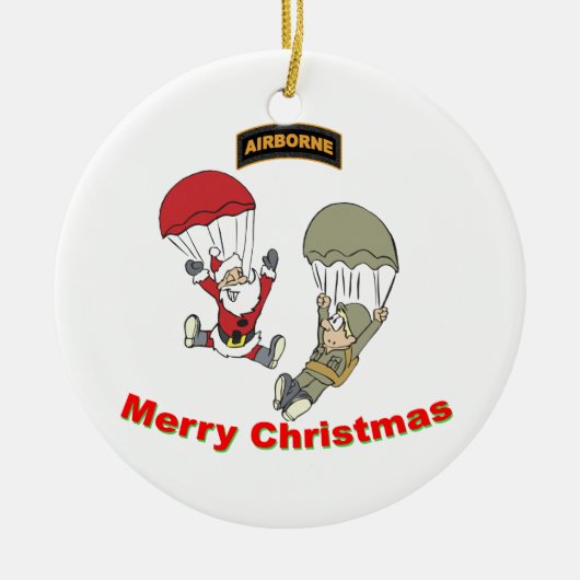 Décoration En Céramique Père Noël aéroporté II (Devant)