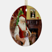 Décoration En Céramique Père Noël-American Foxhound (Droite)
