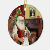 Décoration En Céramique Père Noël-American Foxhound (Gauche)