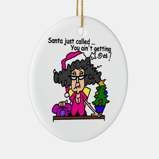 Décoration En Céramique Père Noël appelée (Droite)