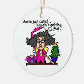 Décoration En Céramique Père Noël appelée (Gauche)