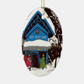 Décoration En Céramique Père Noël au chalet forestier (Droite)