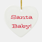 DÉCORATION EN CÉRAMIQUE PÈRE NOËL BÉBÉ ORNAMENT POUR NOËL (Devant)