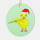 Décoration En Céramique Père Noël Casquette Flute Chick (Gauche)