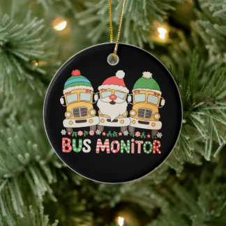 Décoration En Céramique Père Noël Chapeau Bus Moniteur Neige Xmas Lumières
