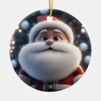 Décoration En Céramique Père Noël confiant