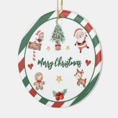 Décoration En Céramique Père Noël Cookies Noël fête d'anniversaire (Gauche)