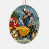 Décoration En Céramique Père Noël et le sidecar (Droite)
