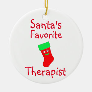 Décoration En Céramique père Noël Favori Therapist