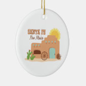 Décoration En Céramique Père Noël Fe Nouveau-Mexique (Droite)