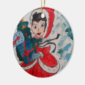 Décoration En Céramique Père Noël Helper Christmas (Gauche)