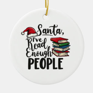 Décoration En Céramique Père Noël J'ai lu assez de gens Réserver l'amour d