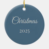 Décoration En Céramique Père Noël joyeux personnalisé en 3D (Dos)