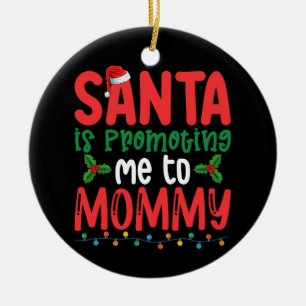 Décoration En Céramique Père Noël me promet à maman Noël de famille