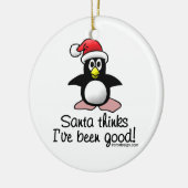 Décoration En Céramique Père Noël pense que j'ai été bon ! (Gauche)