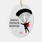 Décoration En Céramique Père Noël personnalisé favori Skydiver (Droite)