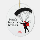Décoration En Céramique Père Noël personnalisé favori Skydiver (Gauche)