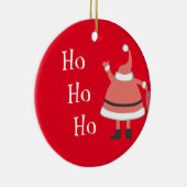 Décoration En Céramique Père Noël personnalisée Ho Ho Ho (Droite)
