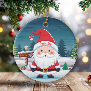 Décoration En Céramique Père Noël, Saint Nicolas, Kris Kringle, Papa Noël
