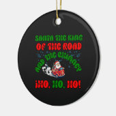 Décoration En Céramique Père Noël Trucker Christmas Road King Holiday Fest (Gauche)