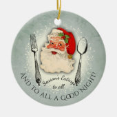 Décoration En Céramique Père Noël ustensiles saisons manger Noël culinaire (Devant)