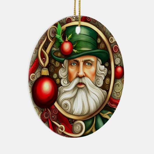 Décoration En Céramique Père Noël victorienne (Droite)