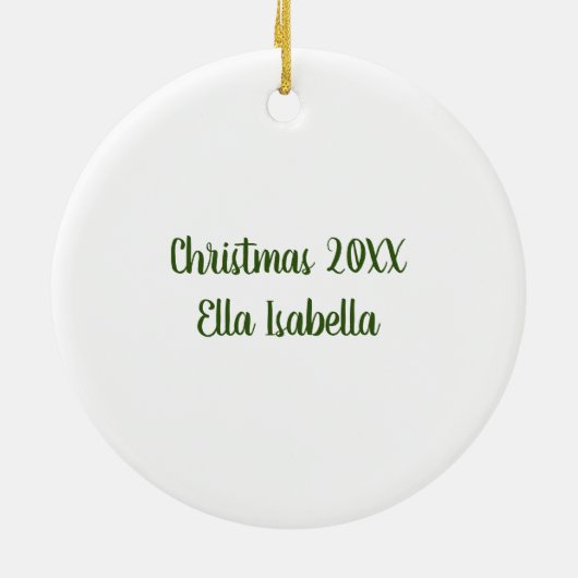 Décoration En Céramique Père Noël victorienne (Dos)