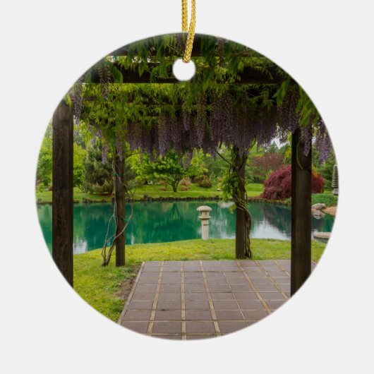 Décoration En Céramique Pergola De Wisteria (Devant)