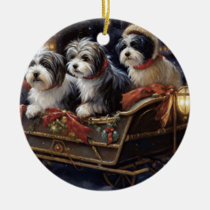 Décoration En Céramique Période des Fêtes de Noël Havanaise