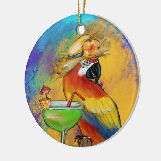 Décoration En Céramique Perroquets (Gauche)