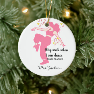 Décoration En Céramique Personalised Dance Teacher, teacher's appreciation