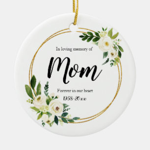 Décoration En Céramique Personalised In Loving Memory Of Mom Porcelain
