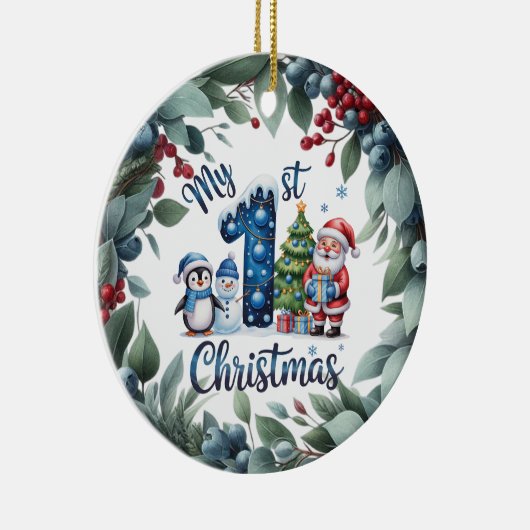 Décoration En Céramique Personalized Baby's First Holiday Keepsake (Droite)