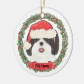 Décoration En Céramique Personalized Black & White Shih Tzu (Gauche)