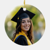 Décoration En Céramique Personalized Blue Class of 2026 Graduation Photo (Dos)