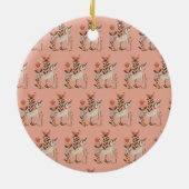 Décoration En Céramique Personalized Boho Unicorn Wildflower (Dos)