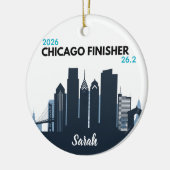 Décoration En Céramique Personalized Chicago Marathon Unique Running Gift (Gauche)