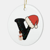 Décoration En Céramique Personalized Christmas Alphabet V (Gauche)