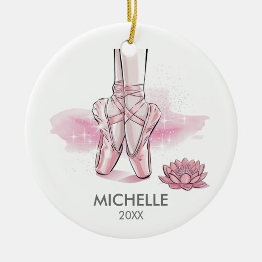 Décoration En Céramique Personalized Christmas ballet Ballerina dancer (Devant)