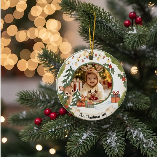 Décoration En Céramique Personalized Christmas Ornament | Photo Keepsake
