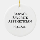 Décoration En Céramique Personalized Cute Santa Getting a Facial  (Dos)