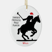 Décoration En Céramique Personalized Cute Santa's Favorite Horse Polo (Droite)