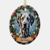 Décoration En Céramique Personalized Dalmatian Christmas (Droite)