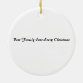 Décoration En Céramique Personalized Family Christmas Ornament Custom (Dos)
