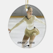 Décoration En Céramique Personalized Figure Skating Skater Name Christmas (Gauche)