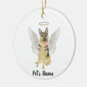 Décoration En Céramique Personalized German Shepherd Sympathy Bereavement (Gauche)