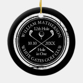 Décoration En Céramique Personalized Golf Hole in One Keepsake (Dos)