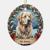 Décoration En Céramique Personalized Great Pyrenees Christmas (Gauche)